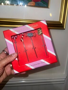 Anthropologie Cocktail Picks  🍭🤶- Candy Themed Set